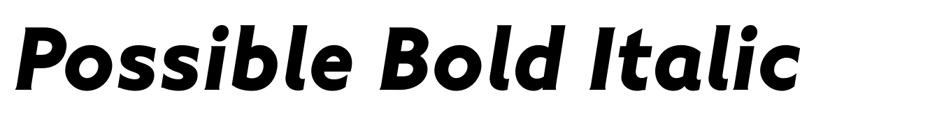 Possible Bold Italic